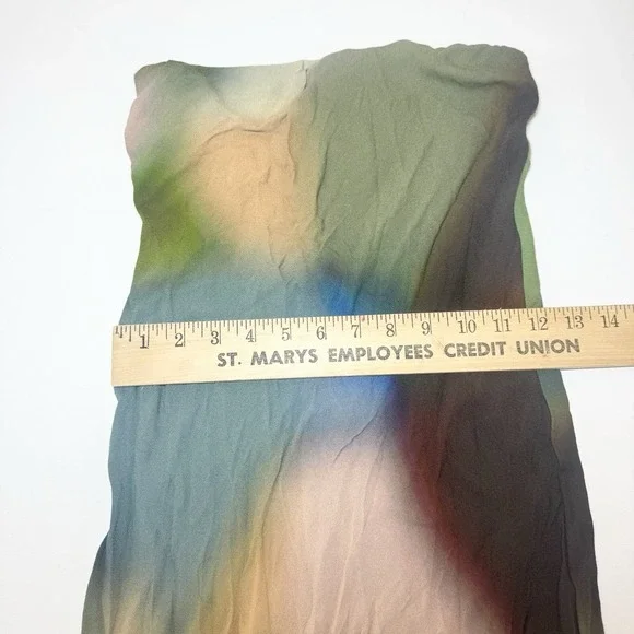 Reformation Joana Midi Tube Dress In‎ Blur Size XS Strapless Bias Cut - Picture 14 of 14